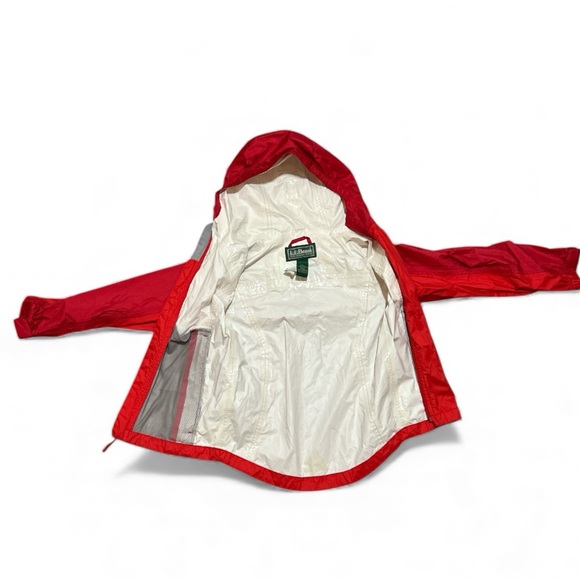 L.L. Bean Trail Model Reflective Hooded Wind Resistant Raincoat Windbreaker Coat - Picture 5 of 6